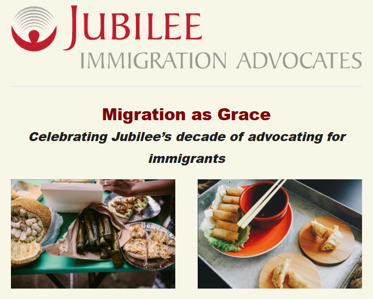 Jubilee Immigration Advocates Anniversary Celebration
